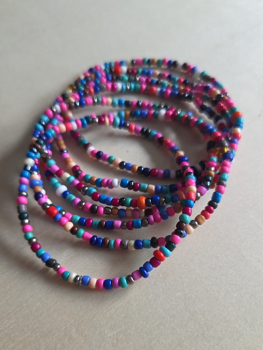 Multicolor Seed Bead Bracelets - Bright Mix